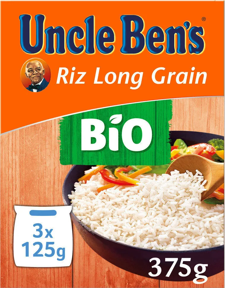 Riz long grain BIO Uncle Ben's 3 x 125g