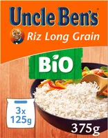 Riz long grain BIO Uncle Ben's 3 x 125g