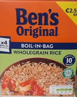 Boil in the bag wholegrain rice