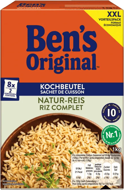 Natur-Reis, Kochbeutel