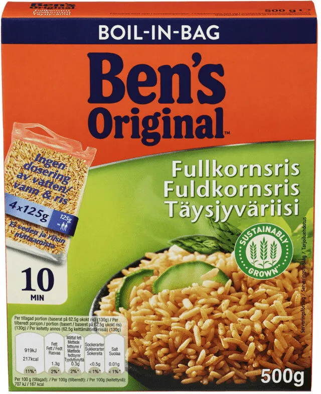 Uncle Ben`s® Fullkornsris Boil in Bag 500g