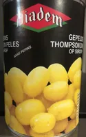 Raisins Thompson pelés au sirop