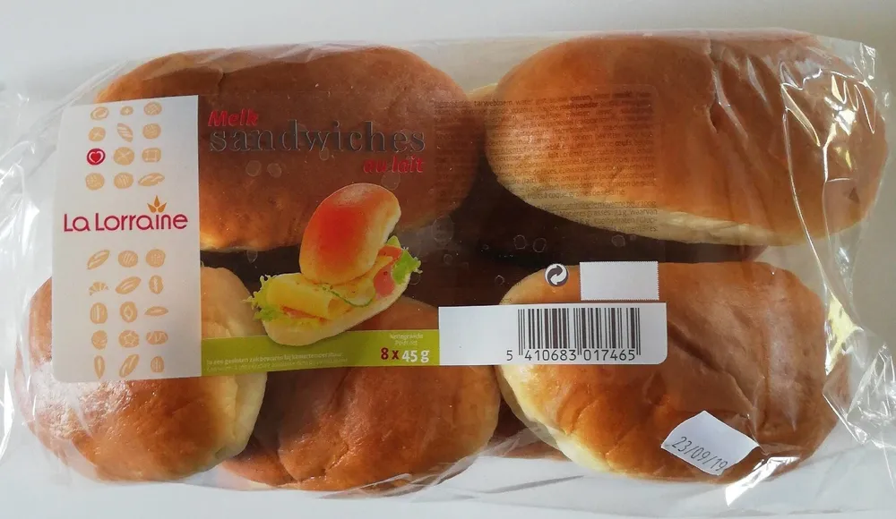 Sandwiches au lait