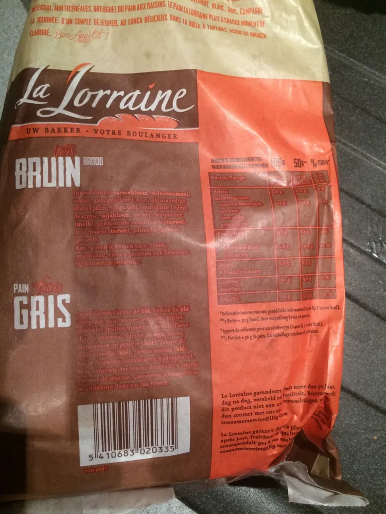 Pain gris