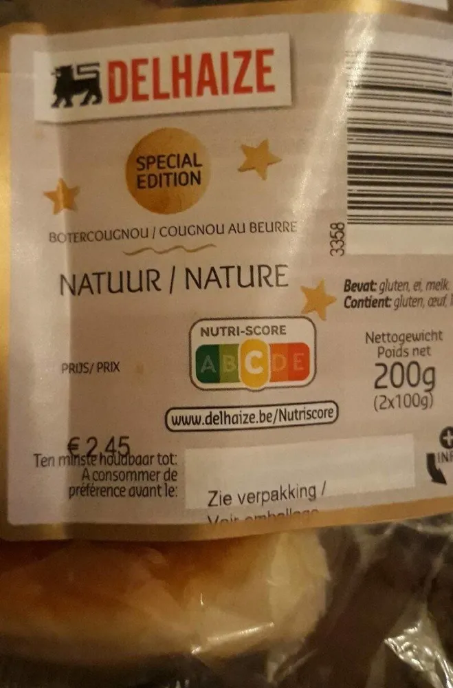 Cougnou au beurre nature