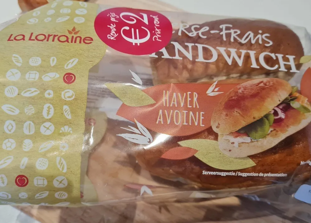 Sandwich frais avoine