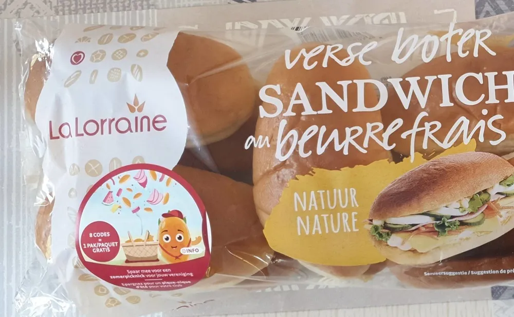 Sandwich au beurre frais