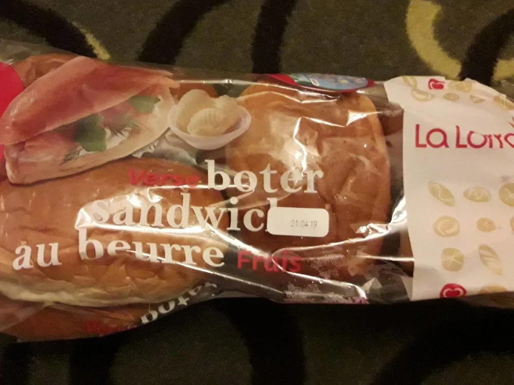 Sandwich au beurre frais