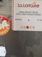 Tarte crème cerise