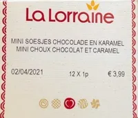 Mini choux Chocolat et Caramel