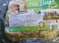 Mini buns pesto et basilic