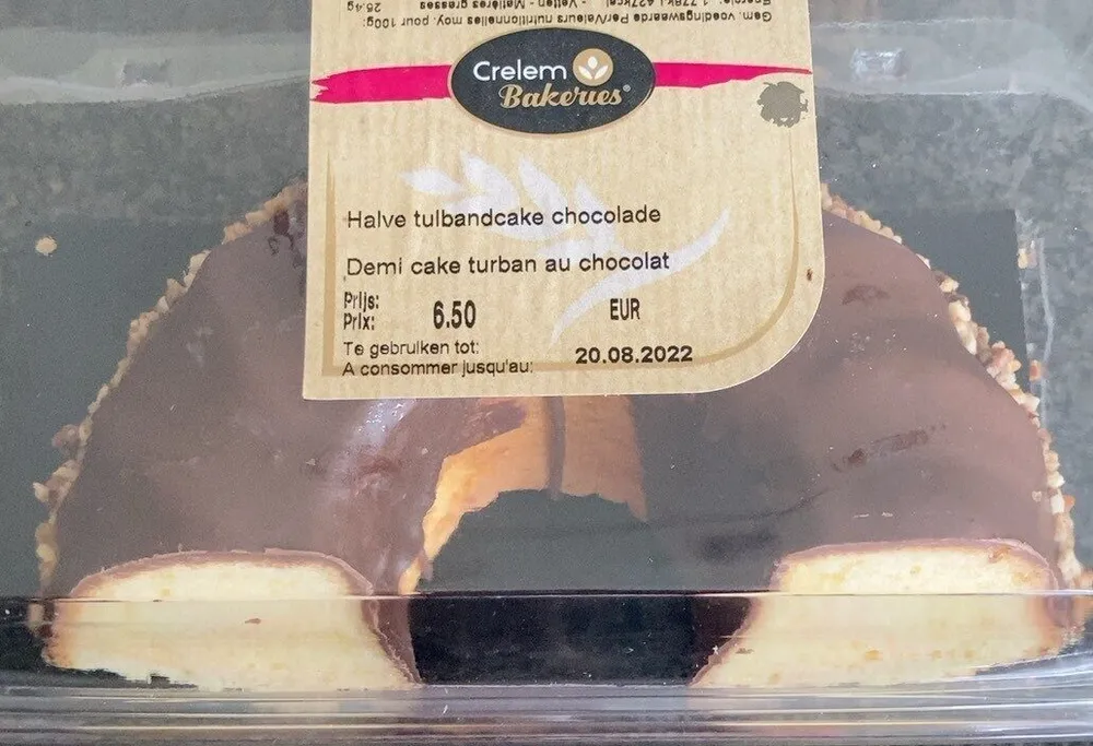 Halve tulbandcake chocolade
