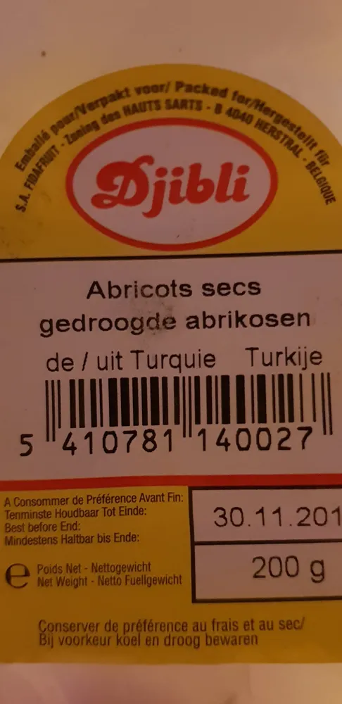 Abricots secs