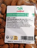 Amandes décortiquées brunes