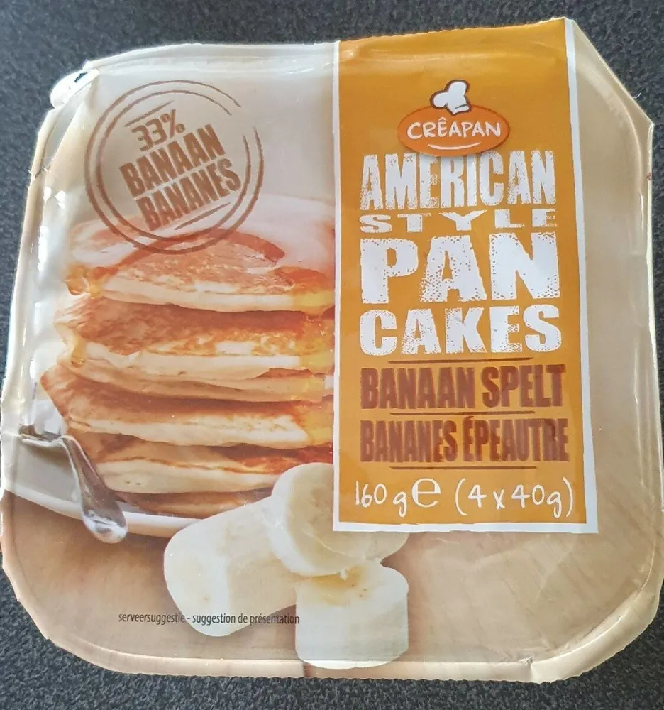 American style pancakes bananez épeautre
