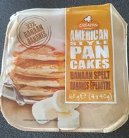 American style pancakes bananez épeautre