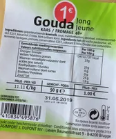 Gouda jeune fromage 48+