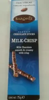 Classic chocolate sticks Milk crisp