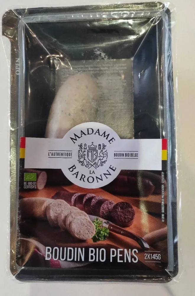 Boudin blanc bio