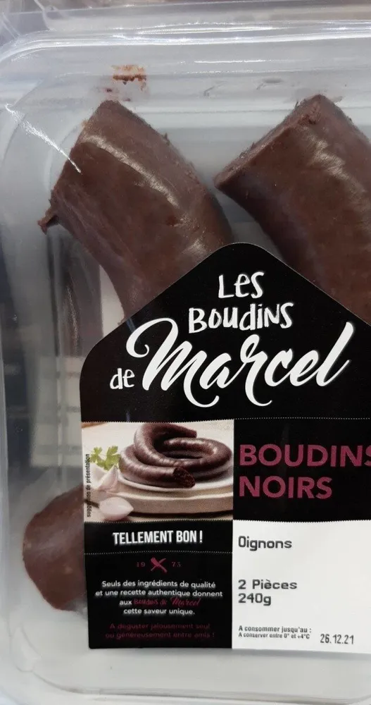 Boudin noir aux oignons