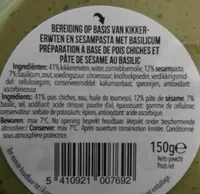 Humus au basilic