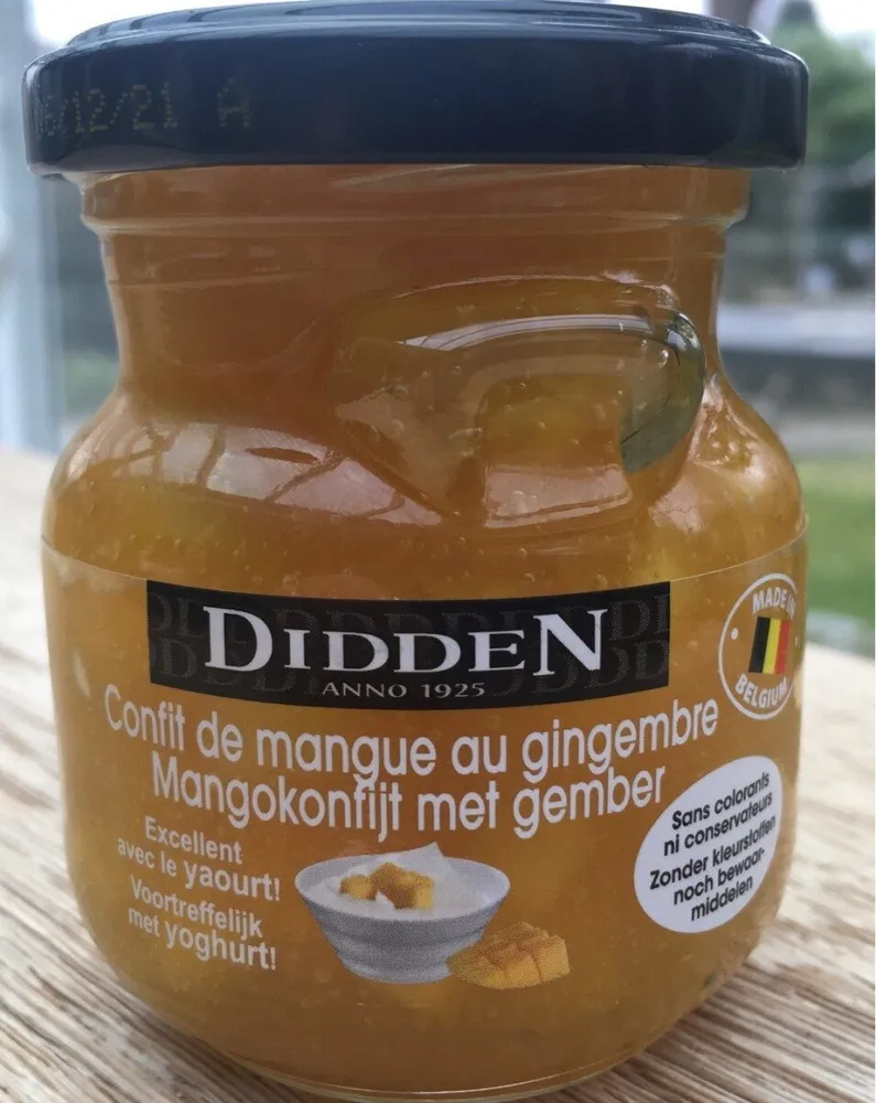 Confit de mangue au gingembre