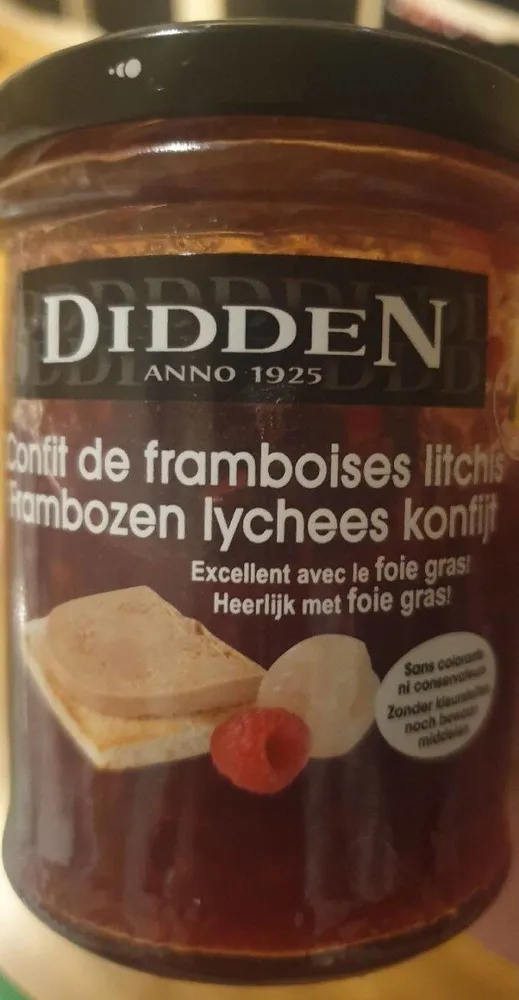 Confit de framboises litchis