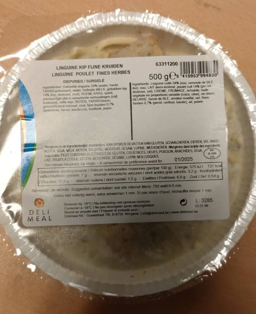 Linguine poulet fines herbes