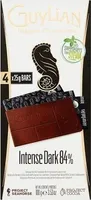 Belgian Chocolates Intense Dark 84% Bars 4 x (100g)