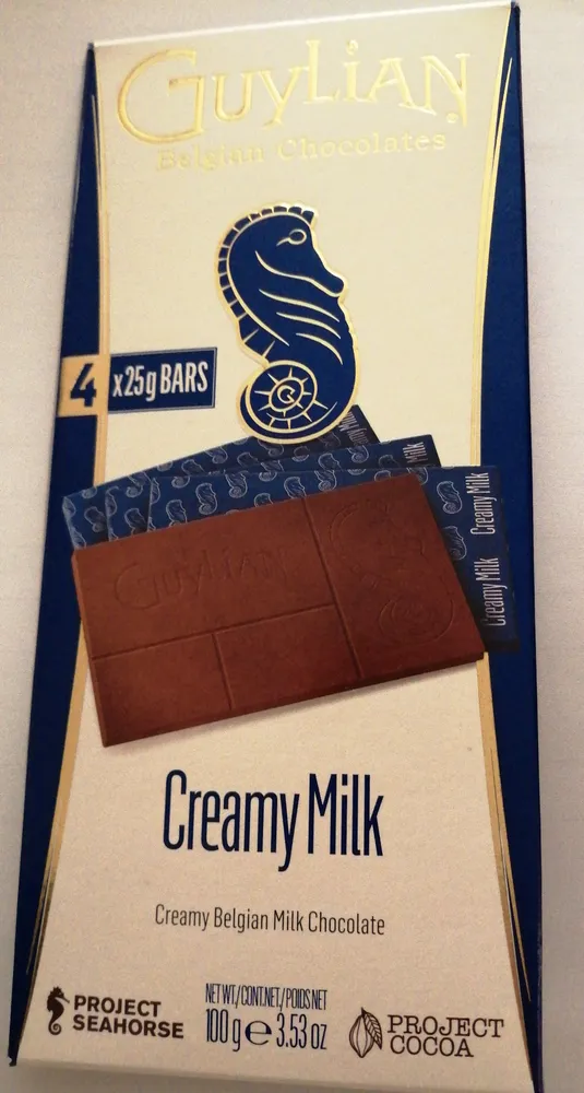 Belgian Chocolates Creamy Milk Bars 4 x (100g)