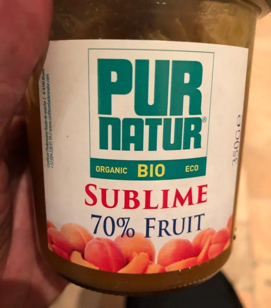 Pur natur Bio sublime 70% fruit