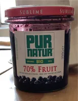 Confiture bio de myrtilles 70% fruit