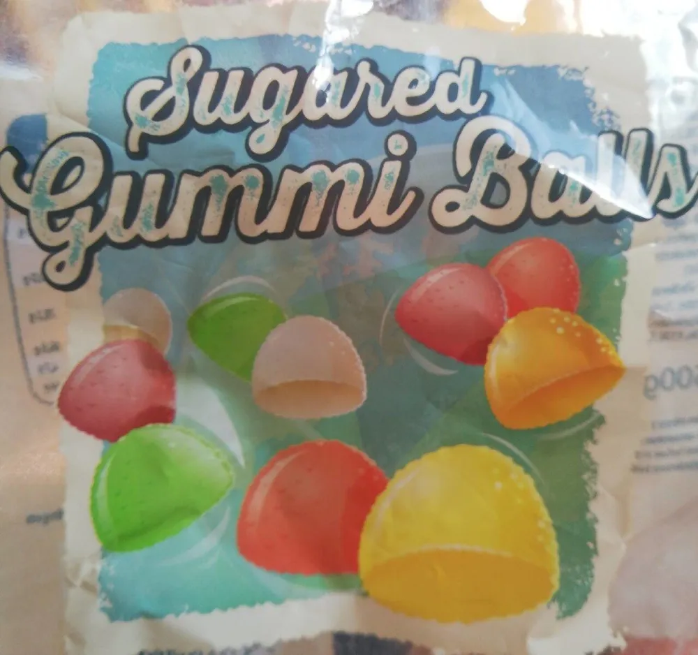 Sugared gummi balls