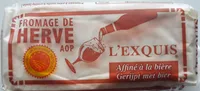 Fromage AOP au lait pasteurise affine a la biere L'Exquis