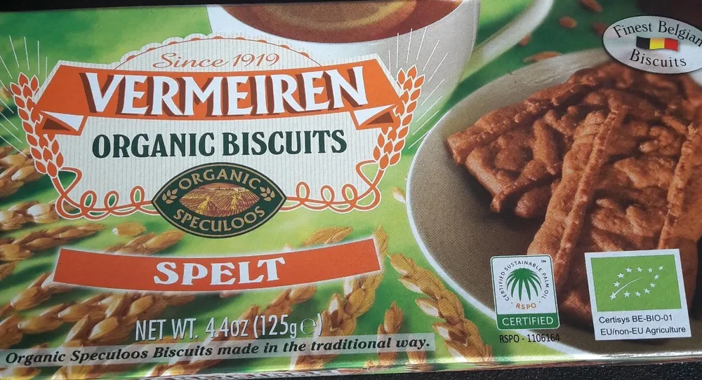 Organic speculoos spelt