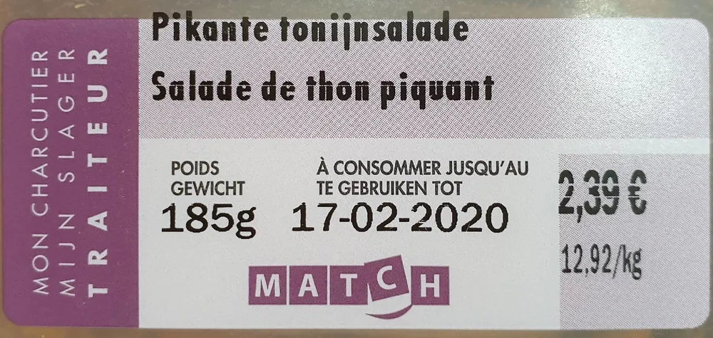 Salade de thon piquant