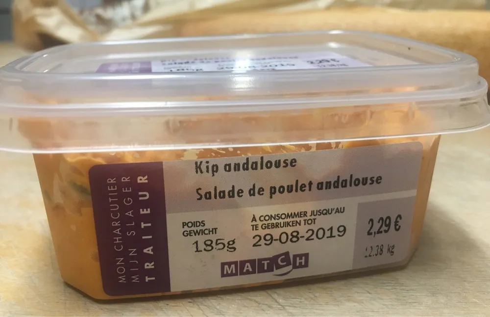 Salade poulet andalouse