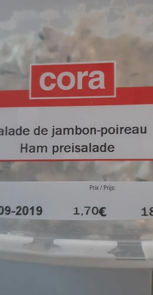 Salade de jambon poireau