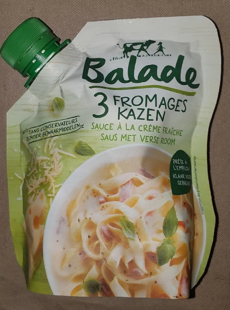 Sauce 3 fromages à la crème fraiche