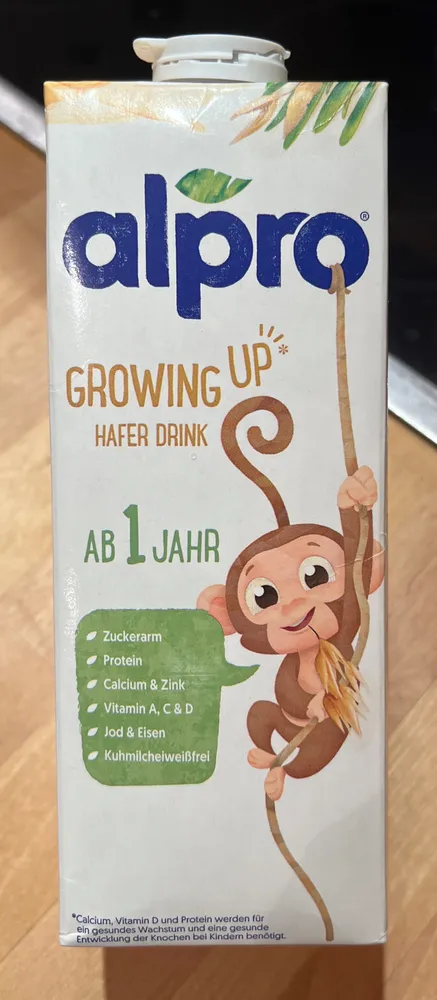 Growing up hafer drink ab 1 Jahre