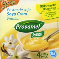 Postre de soja vainilla