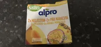 Especialidad vegetal de soja melocotón y piña con fruta de la pasión