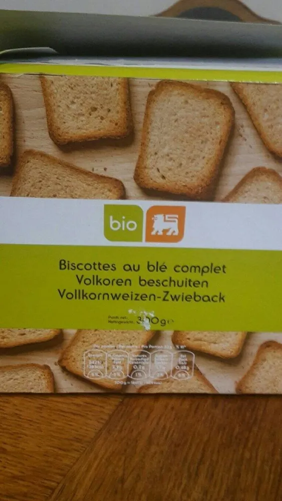 Biscottes au blé complet