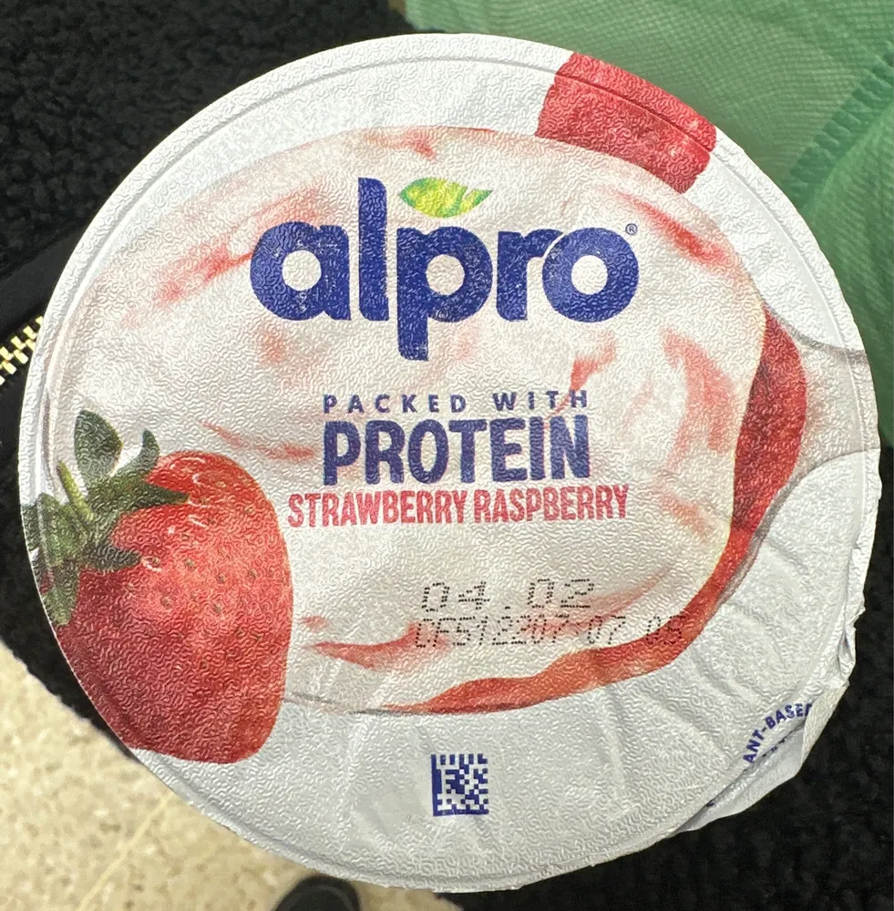 Greek Style on a Fruity Layer Strawberry Raspberry