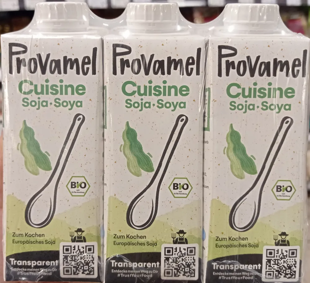 Provamel Bio Soja Cuisine, UHT 3 x 250ml