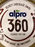 Alpro Plant-based soya ice cream, velvety chocolate swirl, 360, 450ml