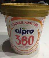 Alpro Plant-based soya ice cream, passionate mango swirl, 360; 450 ml, pot