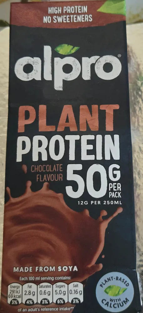 Alpro Sojadrink, Schokoladen-Geschmack, Protein 1L