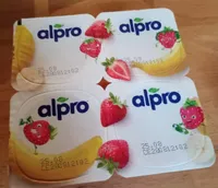 Soya yoghurt strawberry-banana