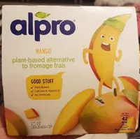 Mango plant-based alternative to fromage frais
